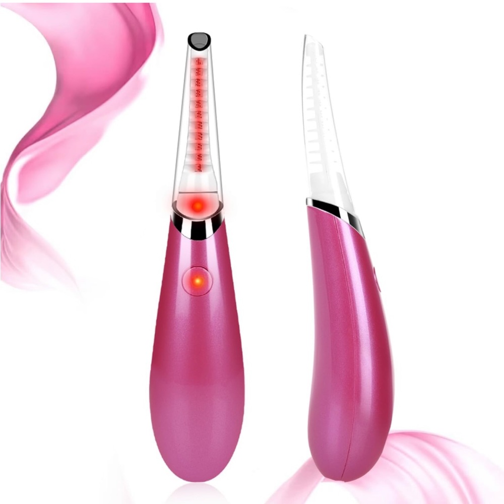 Heated eyelashes curler